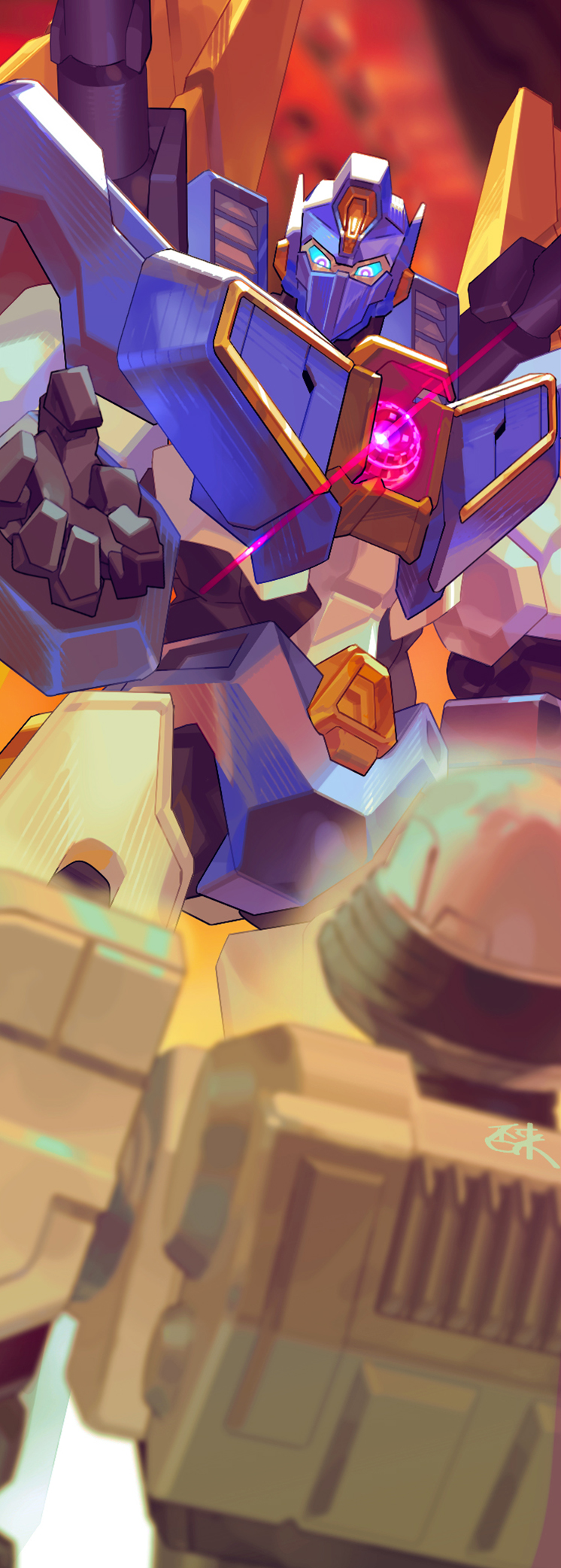 d-16 and sentinel prime (transformers and 1 more) drawn by inaki_shinrou