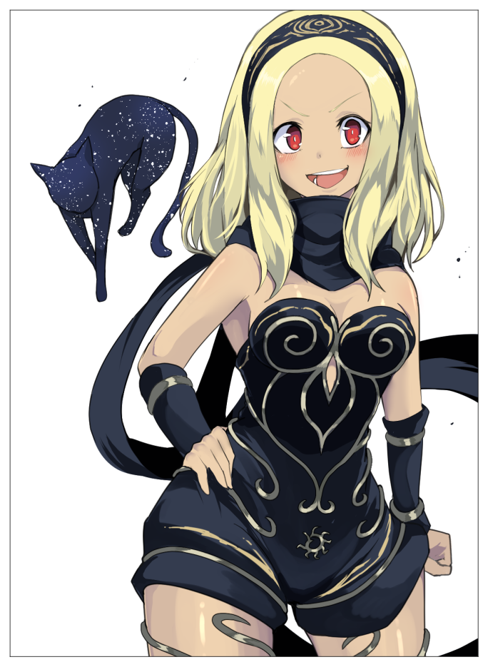 kitten and dusty (gravity daze) drawn by shun_soku