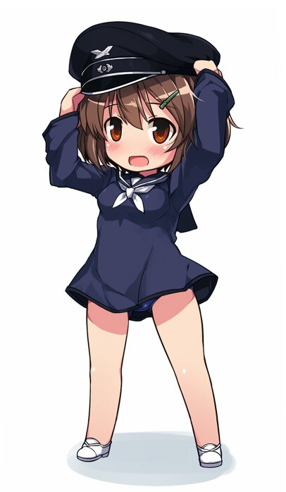 karibuchi hikari (world witches series and 1 more) drawn by null_(nyanpyoun)