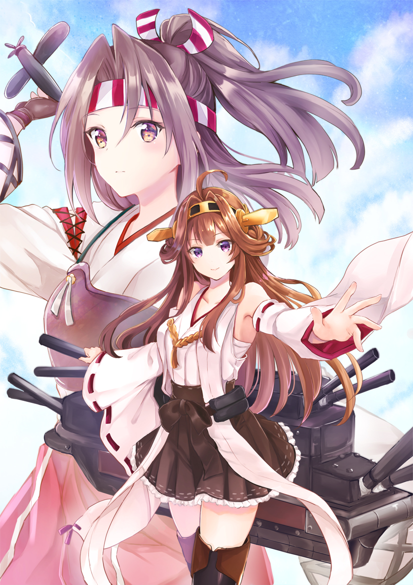 kongou and zuihou (kantai collection) drawn by ajipontarou