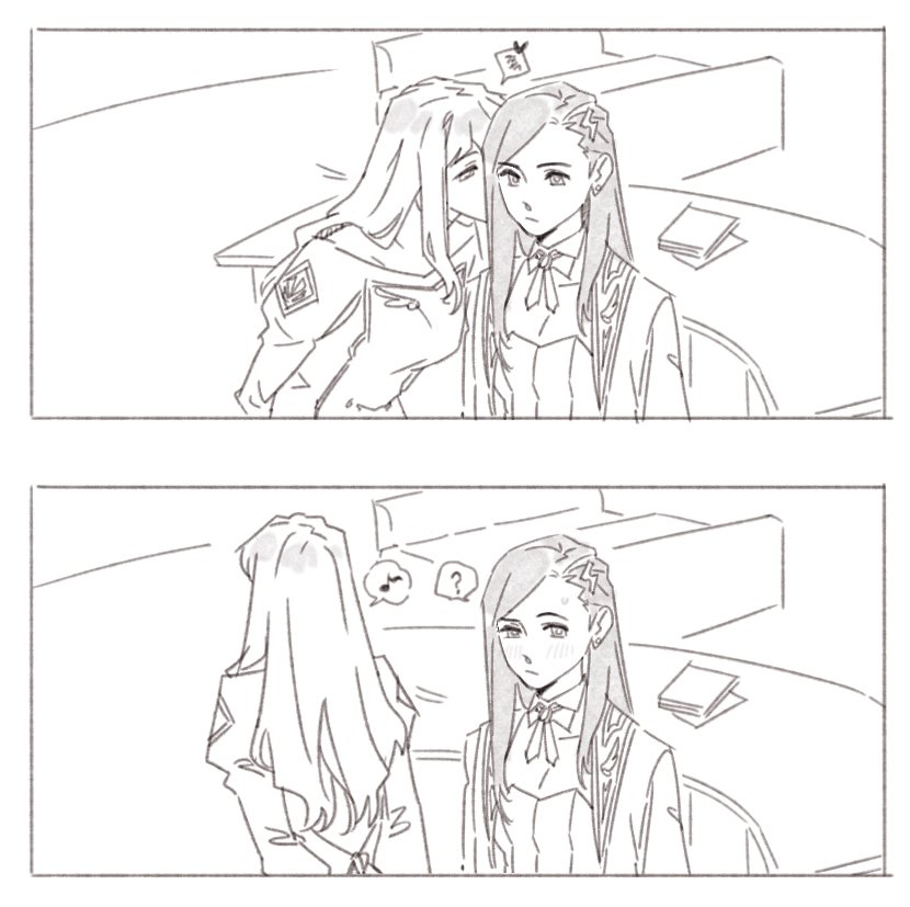 shizuru viola and natsuki kruger (my-otome) drawn by guri_gom