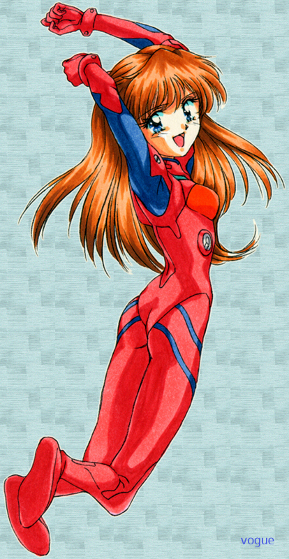 souryuu asuka langley (neon genesis evangelion) drawn by vogue