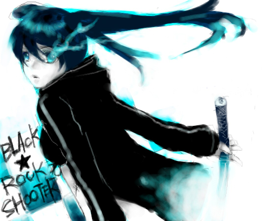 black rock shooter (black rock shooter) drawn by takatori_akira