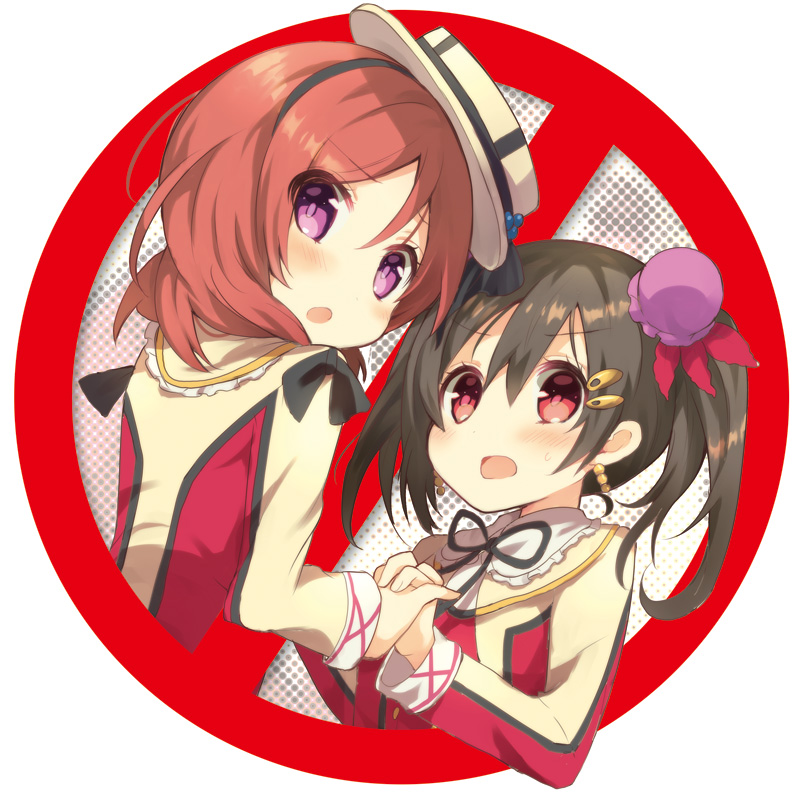 nishikino maki and yazawa nico (love live! and 1 more) drawn by shiroi_hakuto