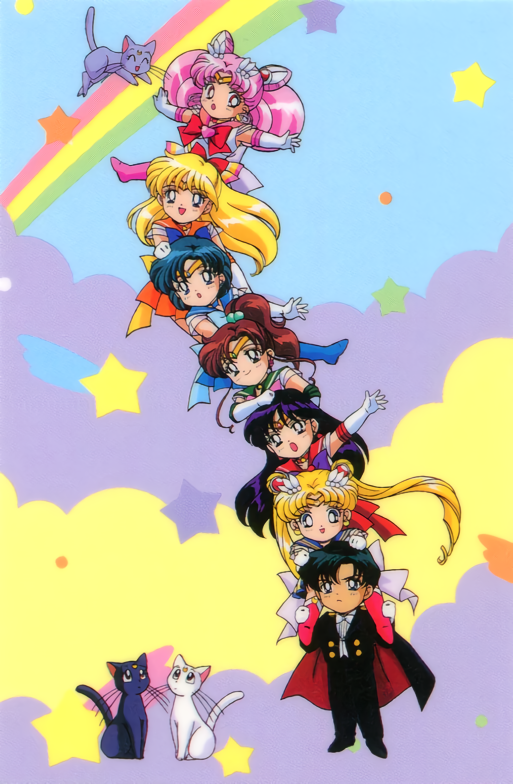 tsukino usagi, sailor moon, mizuno ami, aino minako, hino rei, and 18 more (bishoujo senshi sailor moon and 1 more) drawn by itou_ikuko