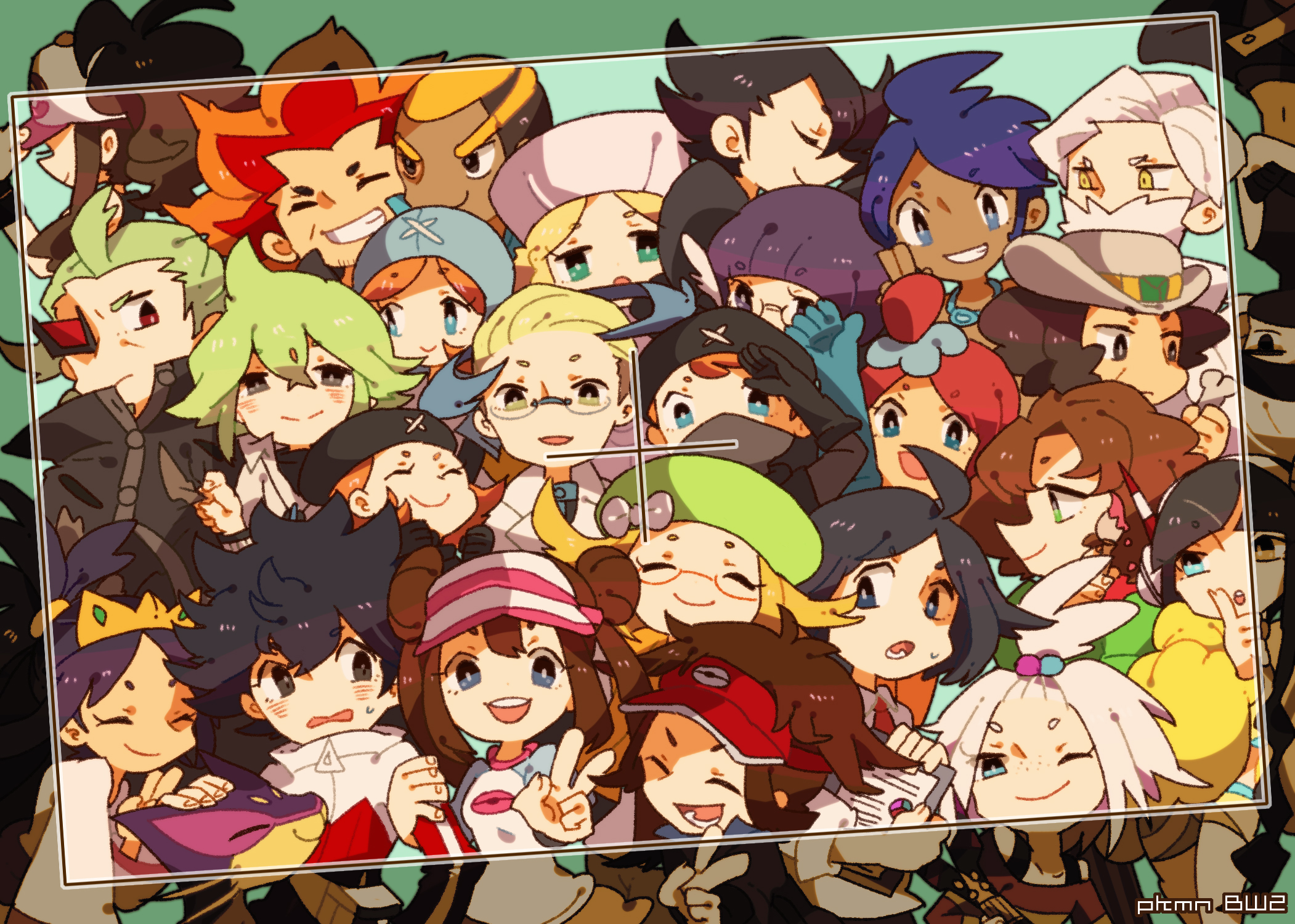 Hilda Rosa N Skyla Elesa And 19 More Pokemon And 3 More Drawn By Kamikaze0211 Danbooru