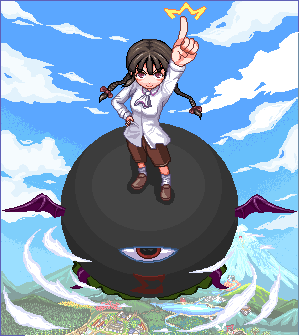rika and evil eye sigma (touhou) drawn by unk_kyouso