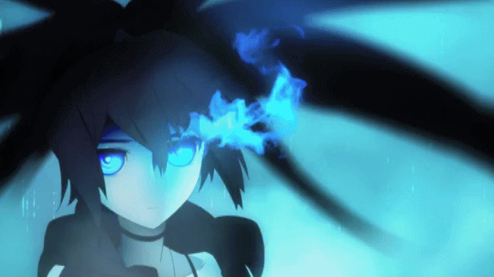 black rock shooter and stella (black rock shooter and 1 more)