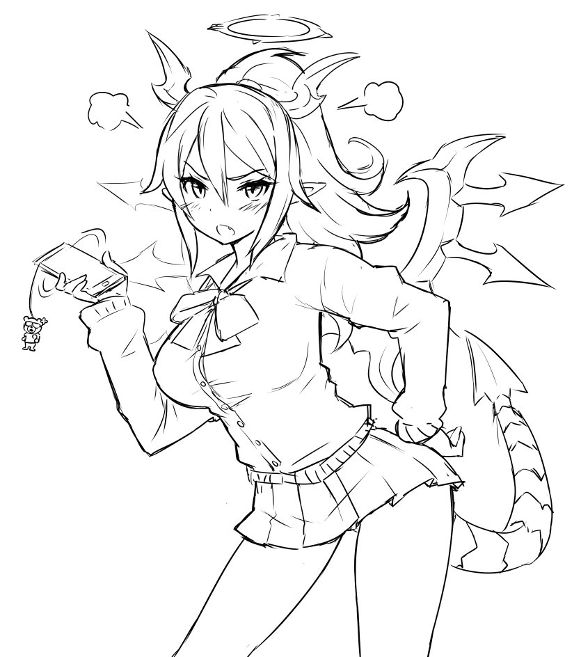 hera and hera-ur (puzzle & dragons) drawn by zaxwu