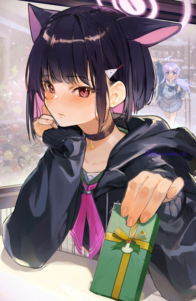 kazusa and reisa (blue archive) drawn by kuronuma_s