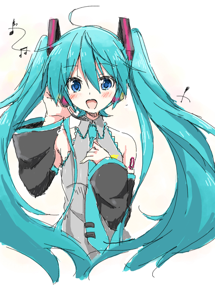 hatsune miku (vocaloid) drawn by sudachi_(calendar)