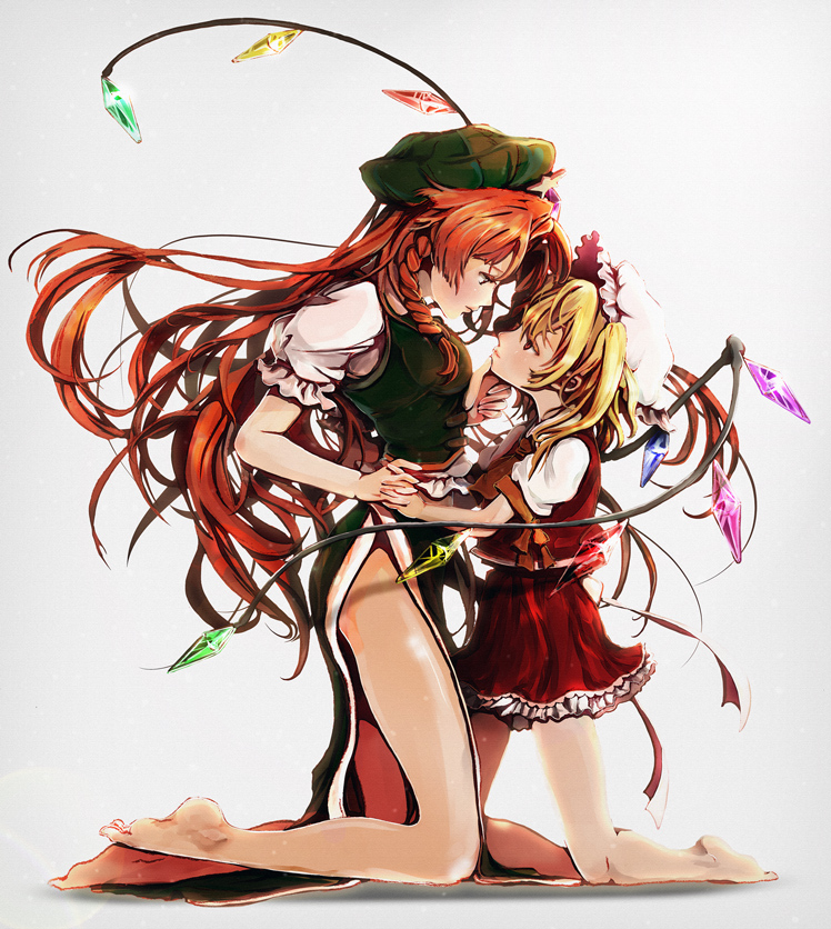 flandre scarlet and hong meiling (touhou) drawn by uranoyama