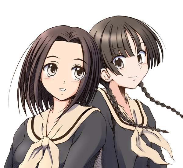 shimazu yoshino and arima nana (maria-sama ga miteru) drawn by sasaki_akira_(ugc)