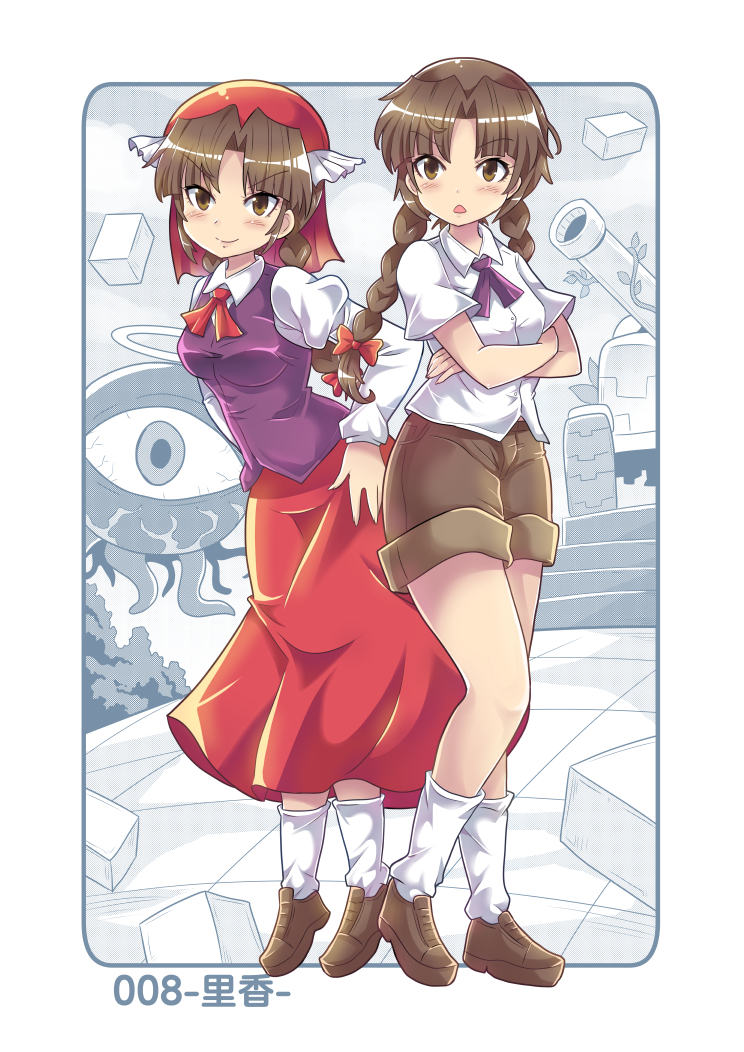 rika, evil eye sigma, and ex-rika (touhou) drawn by colonel_aki