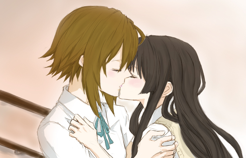 akiyama mio and tainaka ritsu (k-on!) drawn by gogono_pan'ya