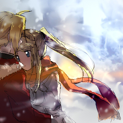 edward elric and winry rockbell (fullmetal alchemist) drawn by riru