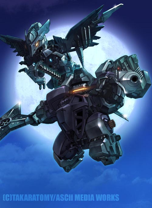 hammer rock and blade hawk (zoids and 1 more) drawn by mercy_rabbit