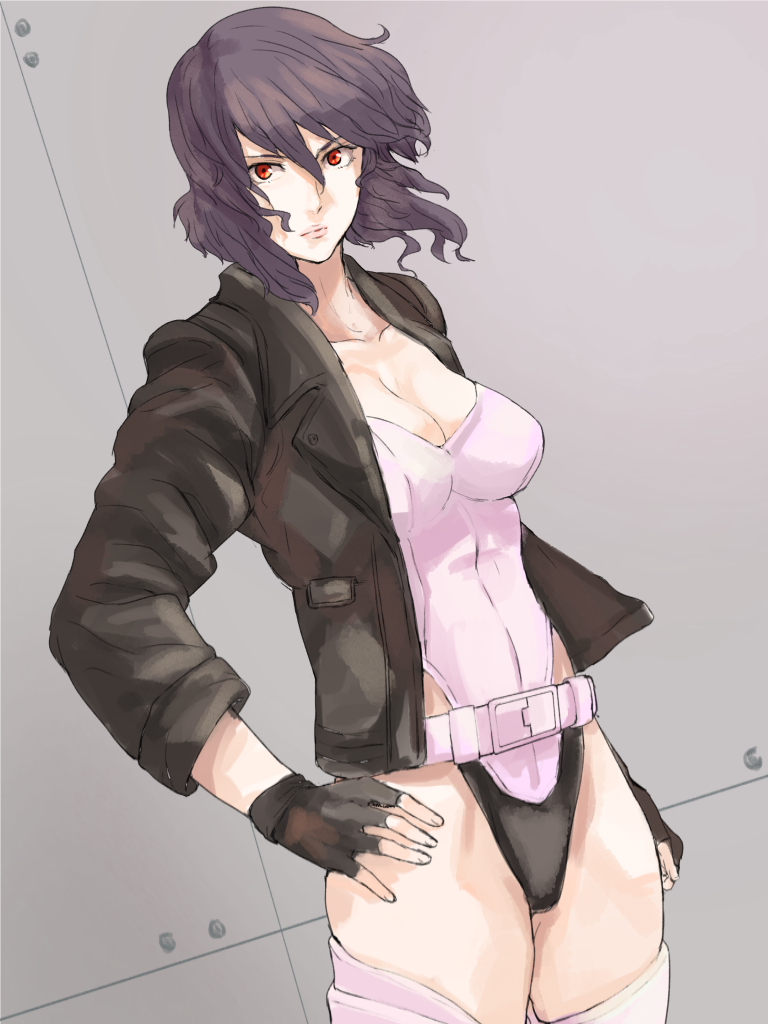 kusanagi motoko (ghost in the shell and 1 more) drawn by ogros