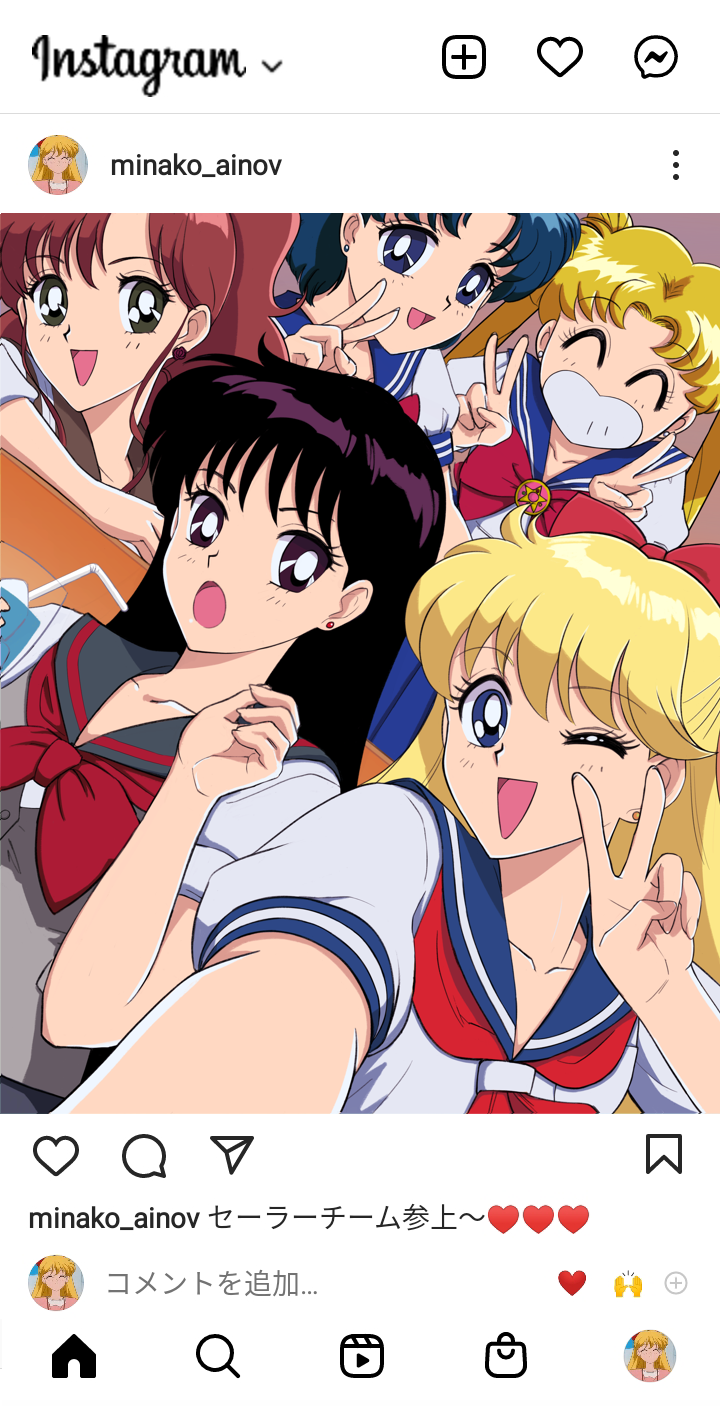 tsukino usagi, mizuno ami, aino minako, hino rei, and kino makoto (bishoujo senshi sailor moon and 2 more) drawn by dj_jdite