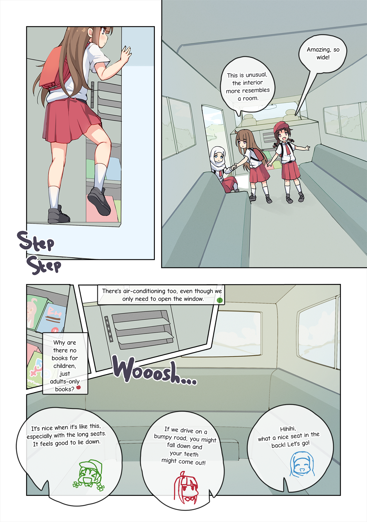 oyama mahiro, shelli, rara, and lina (original and 1 more) drawn by