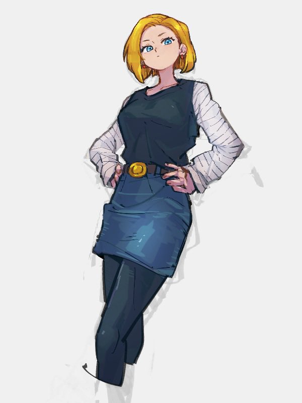 android 18 (dragon ball and 1 more) drawn by kemachiku