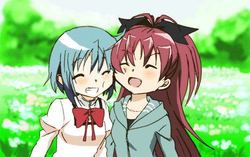 miki sayaka and sakura kyoko (mahou shoujo madoka magica and 1 more) drawn by fumiko_(mesushi)