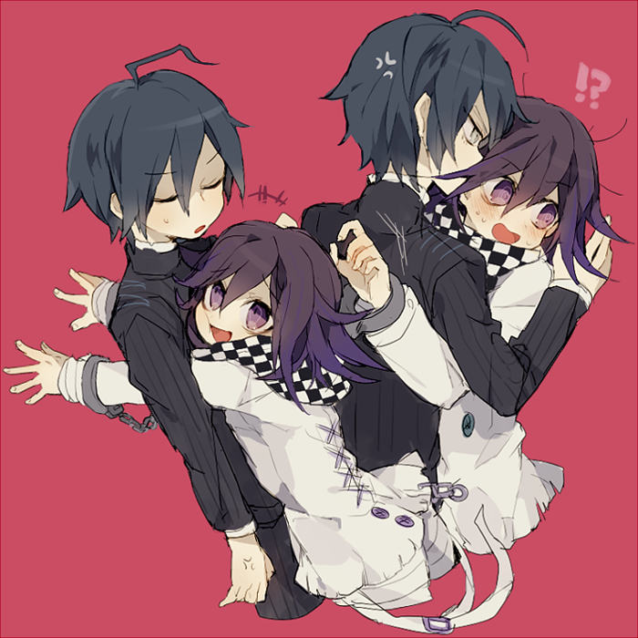oma kokichi and saihara shuichi (danganronpa and 1 more) drawn by suke_(mo8460)