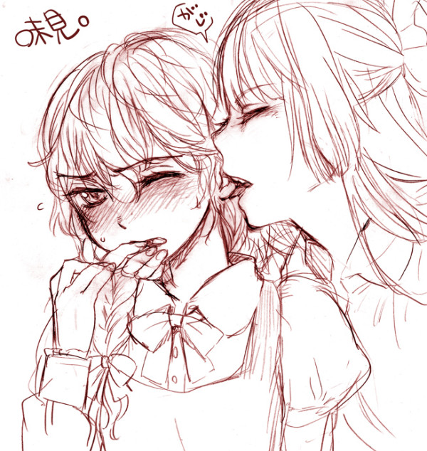 kirisame marisa and fujiwara no mokou (touhou) drawn by matilda_(matildax)