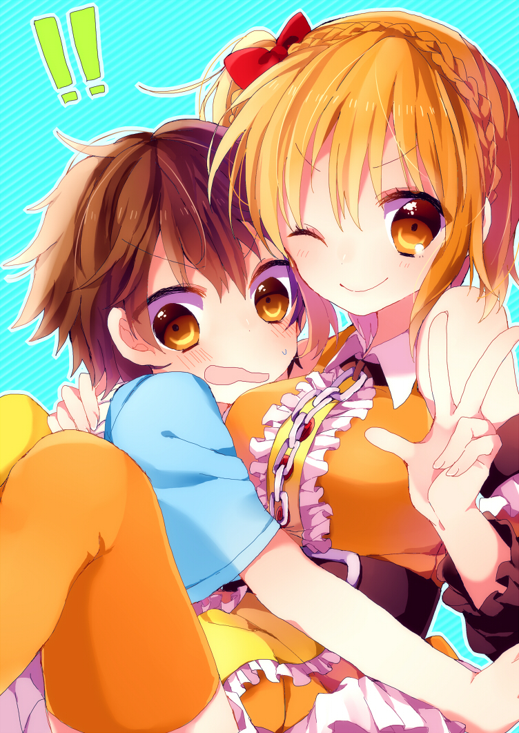 kisaragi momo and amamiya hibiya (kagerou project) drawn by bcoca