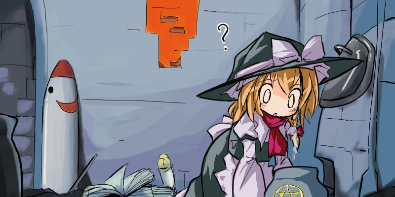 kirisame marisa and mimi-chan (touhou) drawn by neki-t