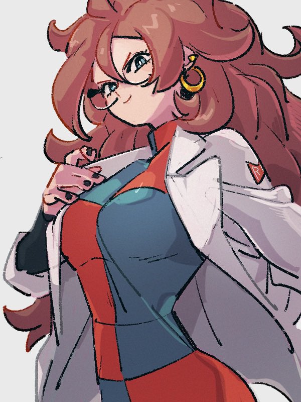 android 21 (dragon ball and 1 more) drawn by kemachiku
