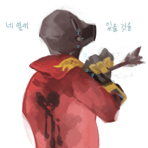 pyro and red pyro (team fortress 2) drawn by 22_(tak_ja)