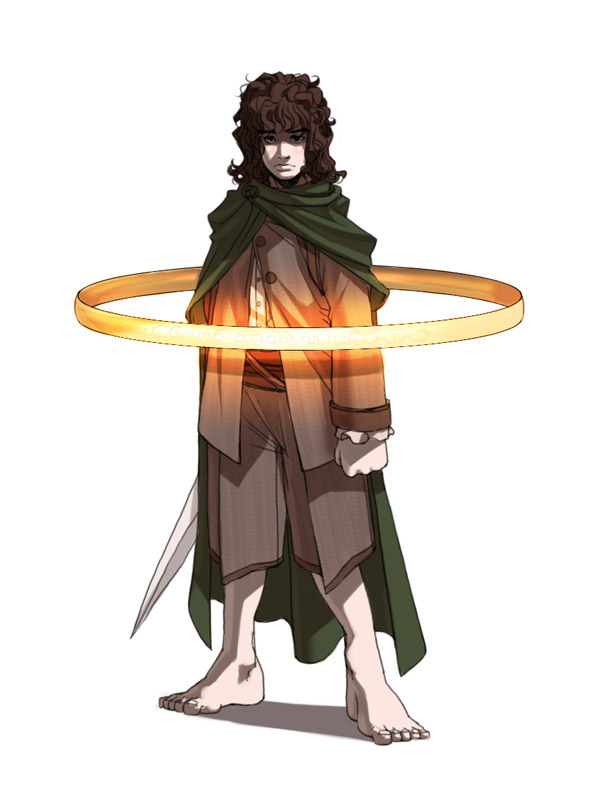 frodo baggins (tolkien's legendarium and 1 more) drawn by falcoon