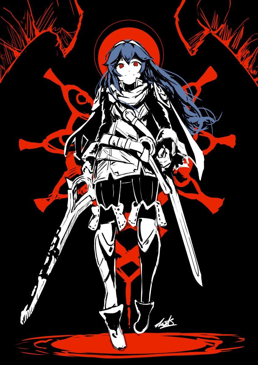 lucina (fire emblem and 2 more) drawn by automatic_giraffe