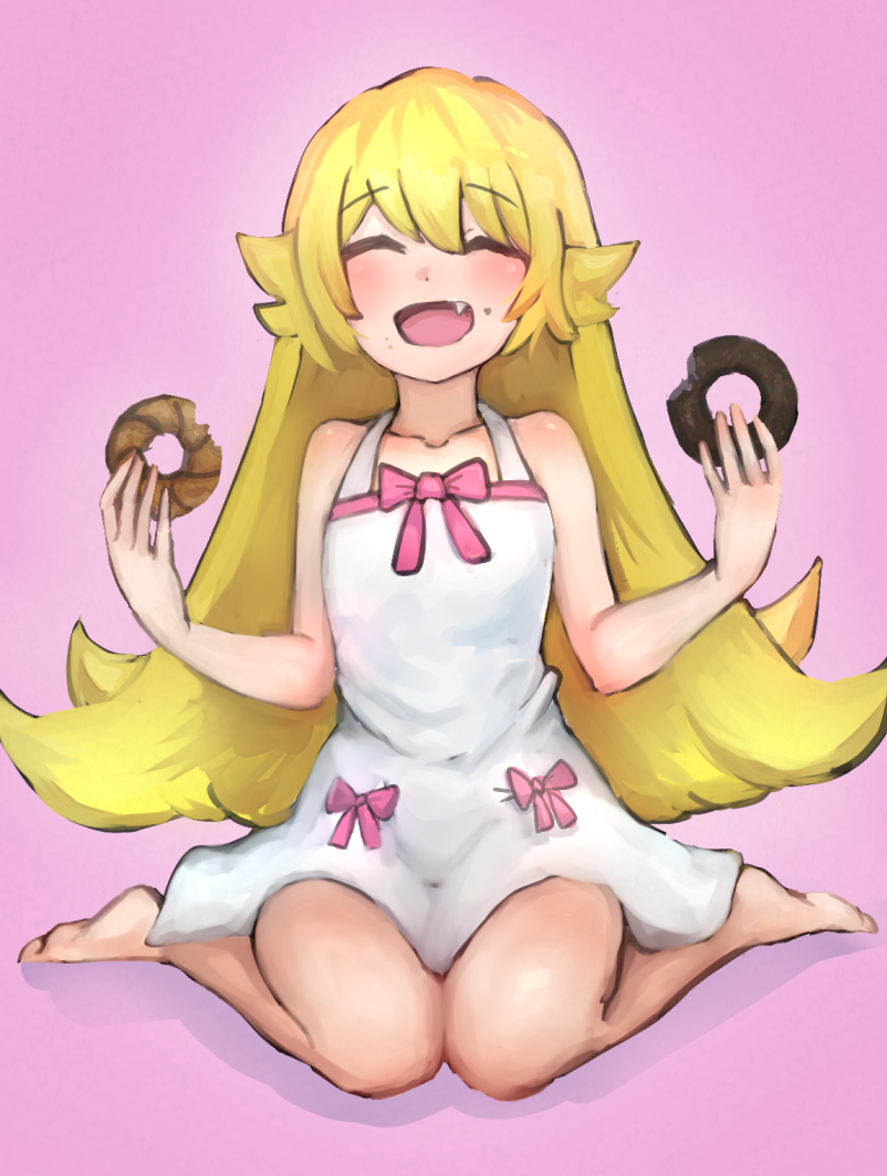 oshino shinobu (monogatari and 1 more) drawn by hatano_kiyoshi