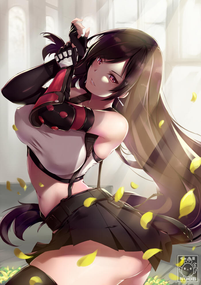 tifa lockhart (final fantasy and 2 more) drawn by gainoob