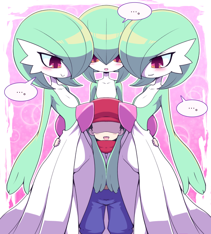 gardevoir and rei (pokemon and 1 more) drawn by nollety