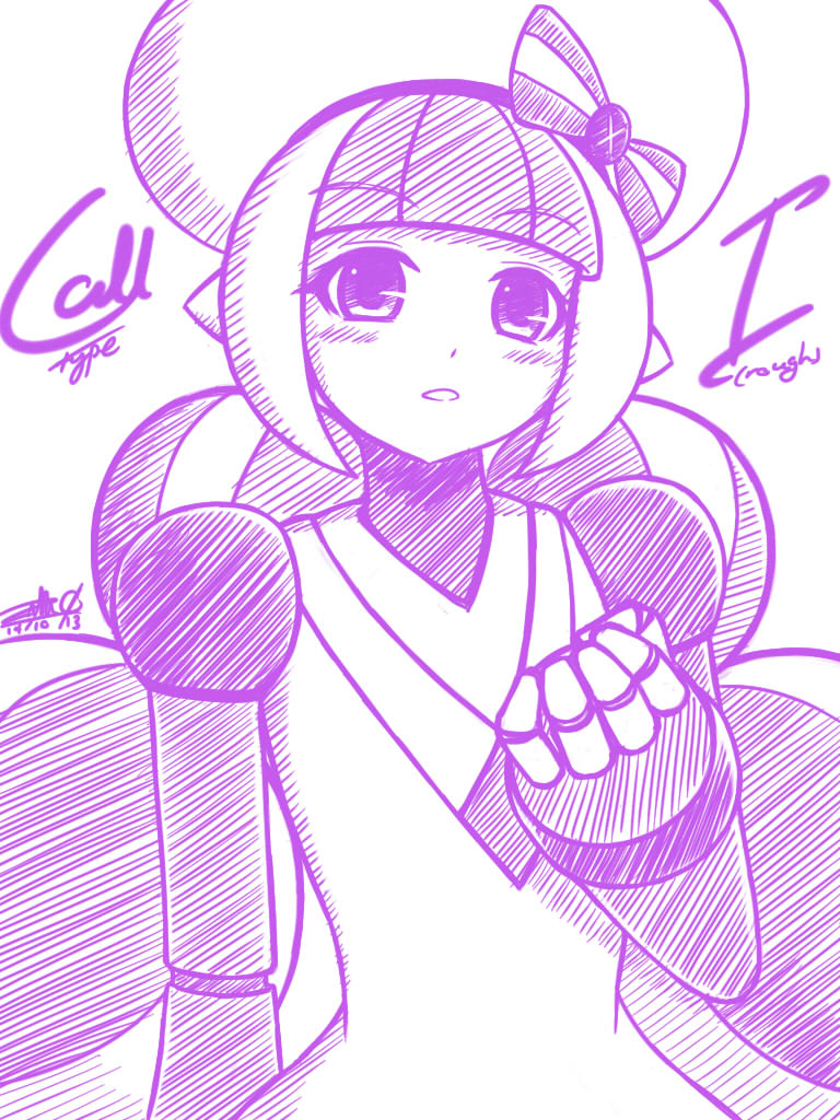 call and call i (mighty no. 9) drawn by zilhouette