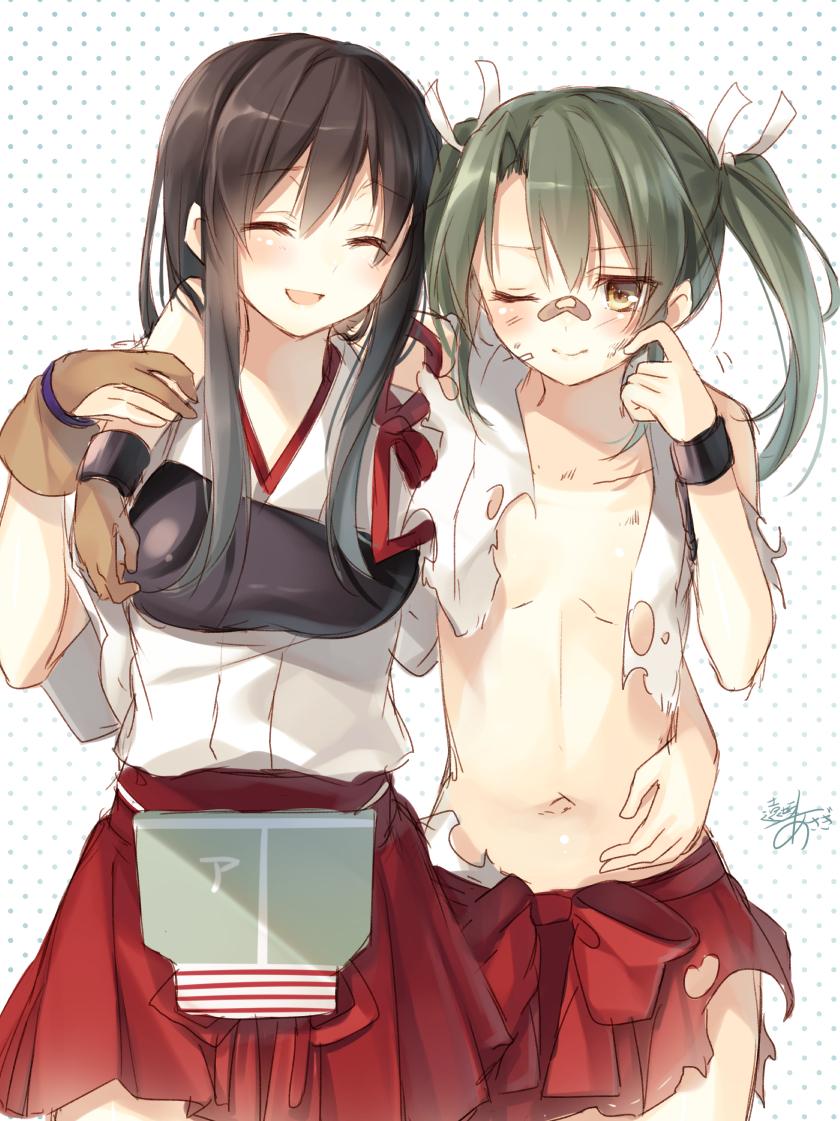 akagi and zuikaku (kantai collection) drawn by toosaka_asagi
