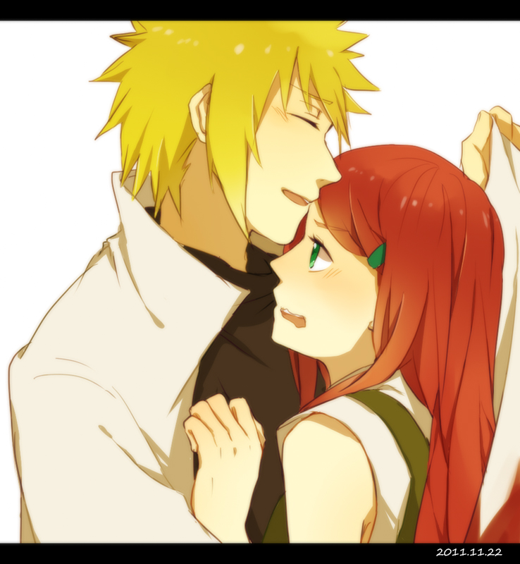 uzumaki kushina and namikaze minato (naruto and 1 more) drawn by m_(nabari2727)