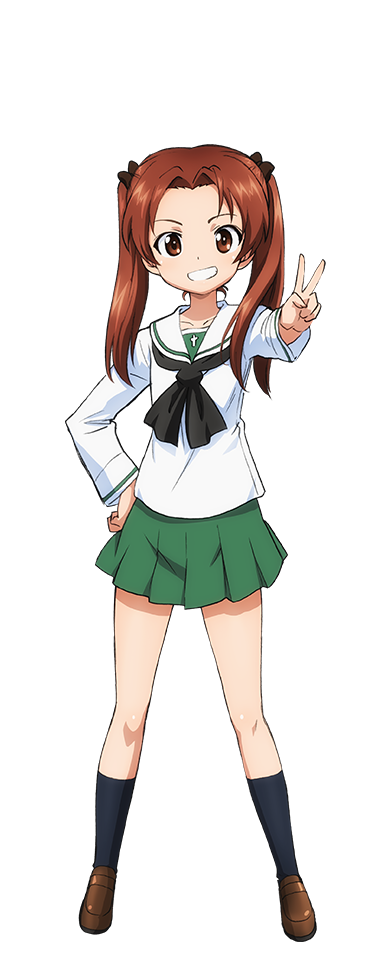 kadotani anzu (girls und panzer and 1 more)
