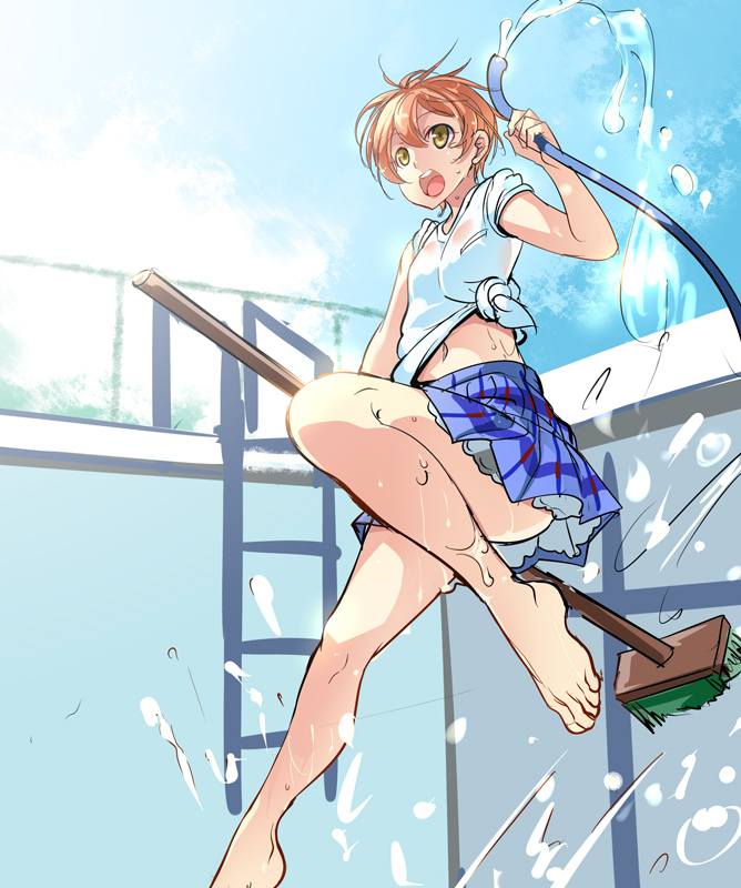 hoshizora rin (love live! and 1 more) drawn by ajishio