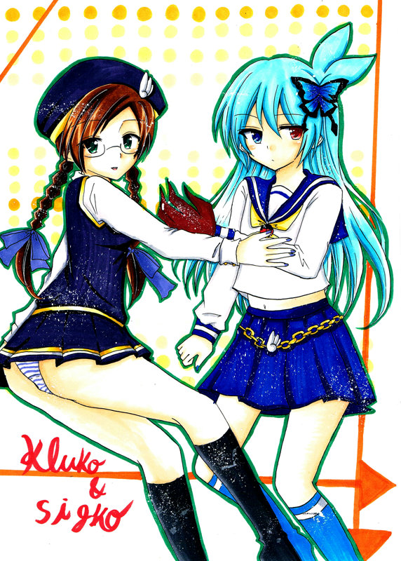 sig and klug (puyopuyo and 1 more) drawn by katou_kuroko