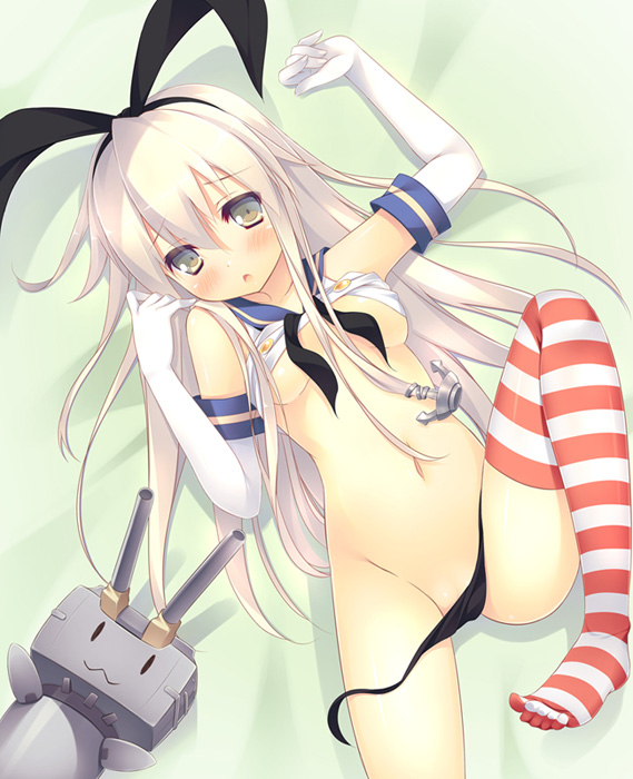 shimakaze and rensouhou-chan (kantai collection) drawn by hitoguchi_(hioxhio)