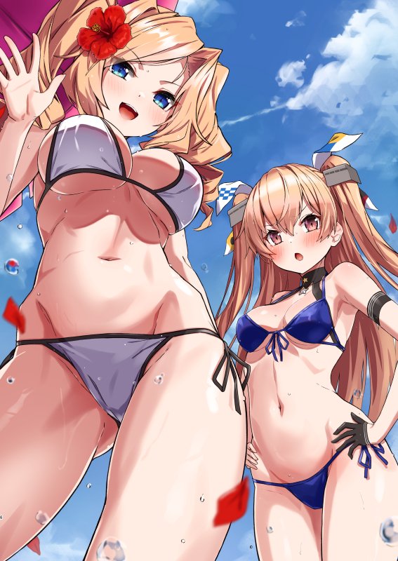 johnston and honolulu (kantai collection) drawn by takanashi_kei_(hitsujikan)