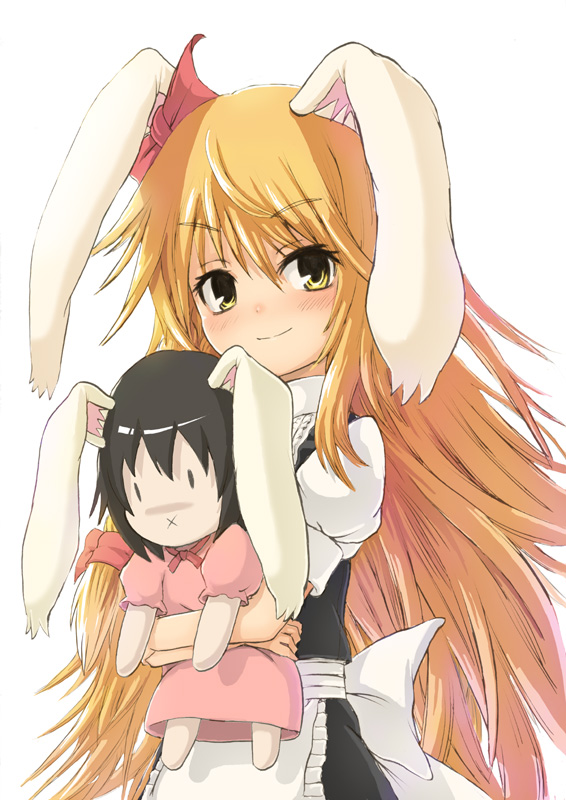 kirisame marisa and inaba tewi (touhou) drawn by mitsuki_yuuya