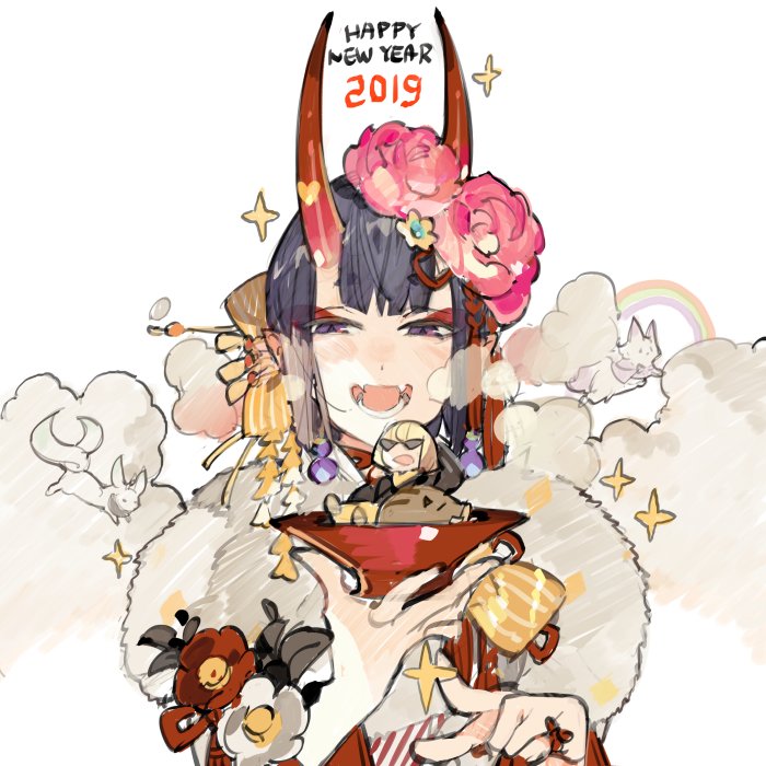 shuten douji and sakata kintoki (fate and 1 more) drawn by starshadowmagician