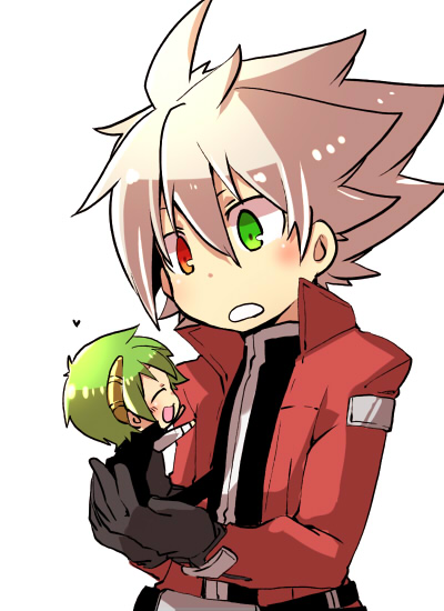 ragna the bloodedge and hazama (blazblue) drawn by kuro_yuzu