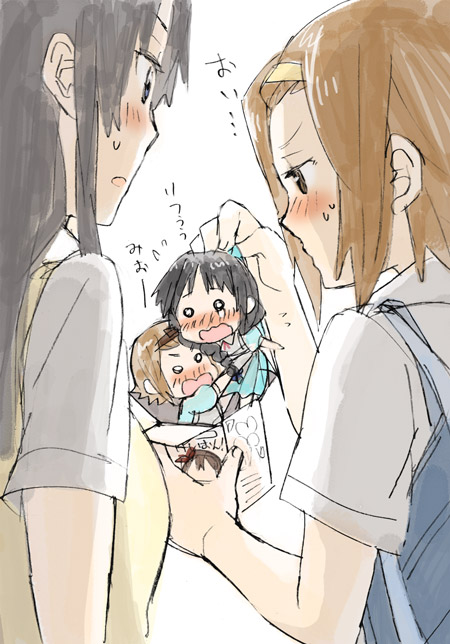 akiyama mio and tainaka ritsu (k-on!) drawn by fukutarou_(enji127)