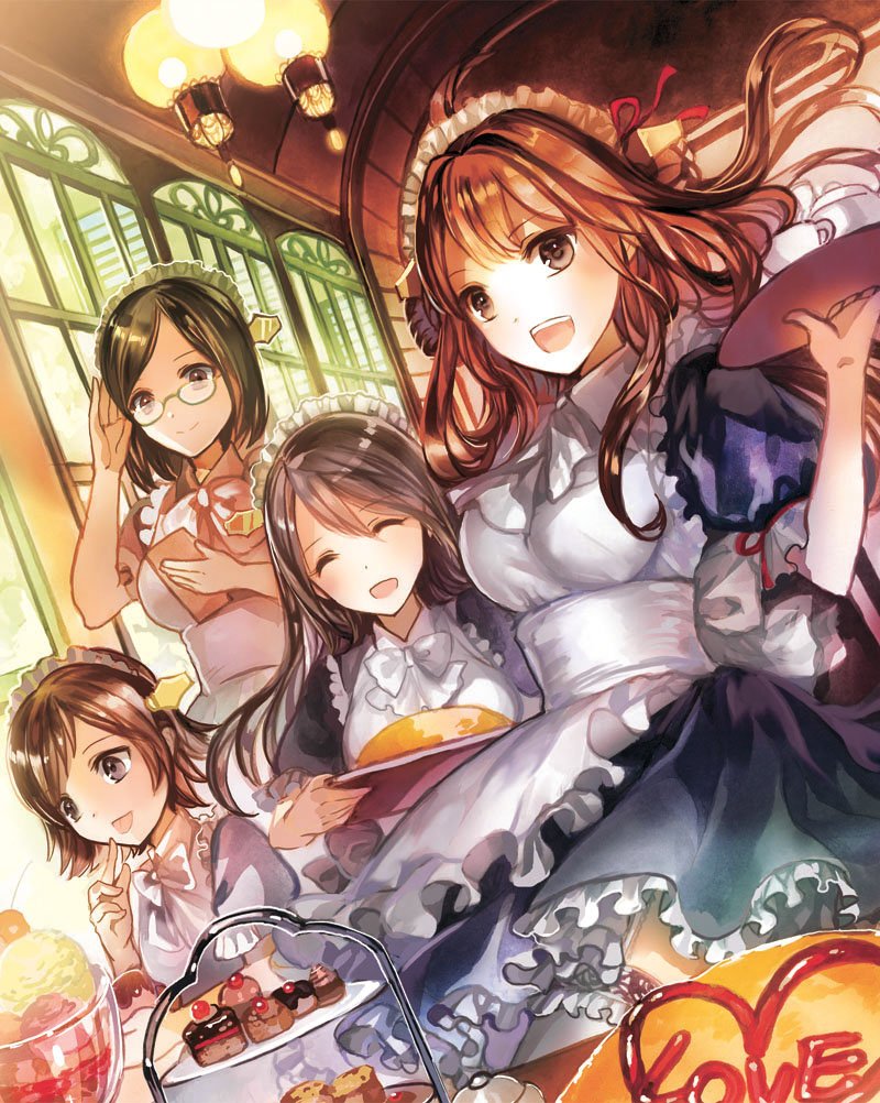 kongou, haruna, hiei, and kirishima (kantai collection) drawn by rioka_(southern_blue_sky)